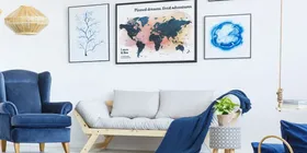 Pin Your Adventures: How Personalized World Maps Enrich Your Home Decor