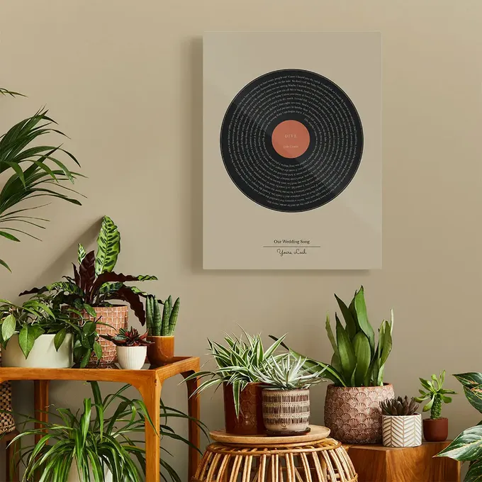 a group of plants sitting on top of a wooden table