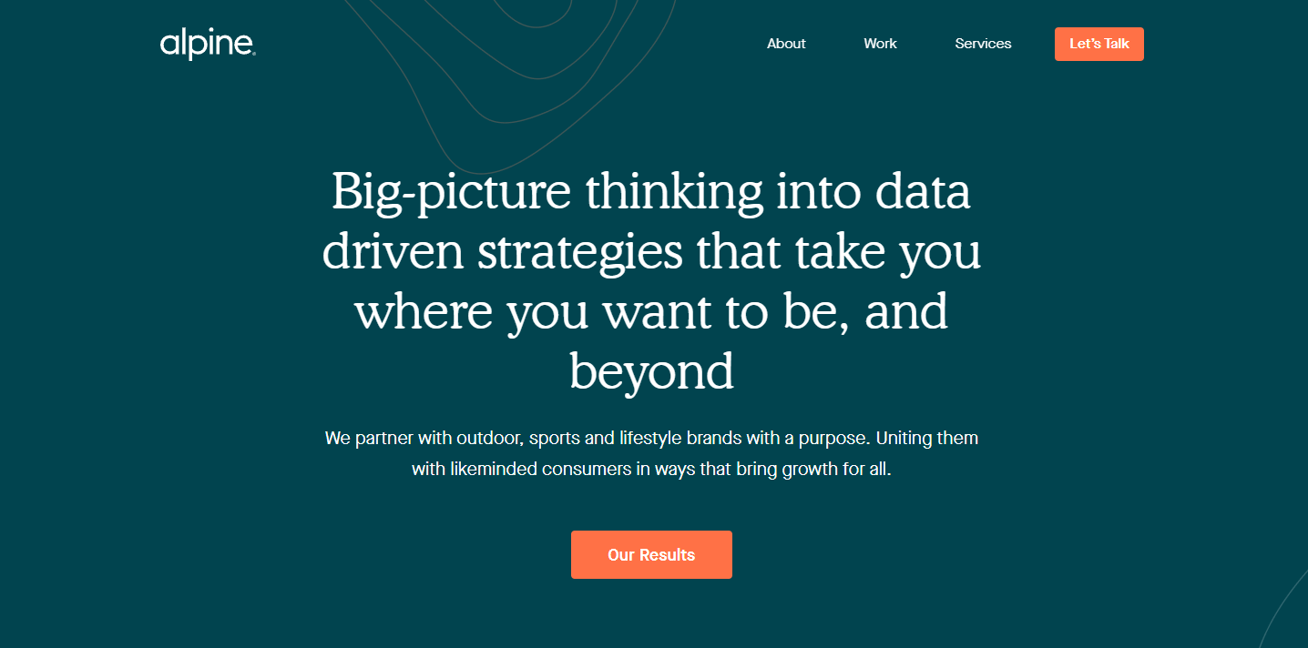 a screen shot of the big picture thinking into data driven strategy