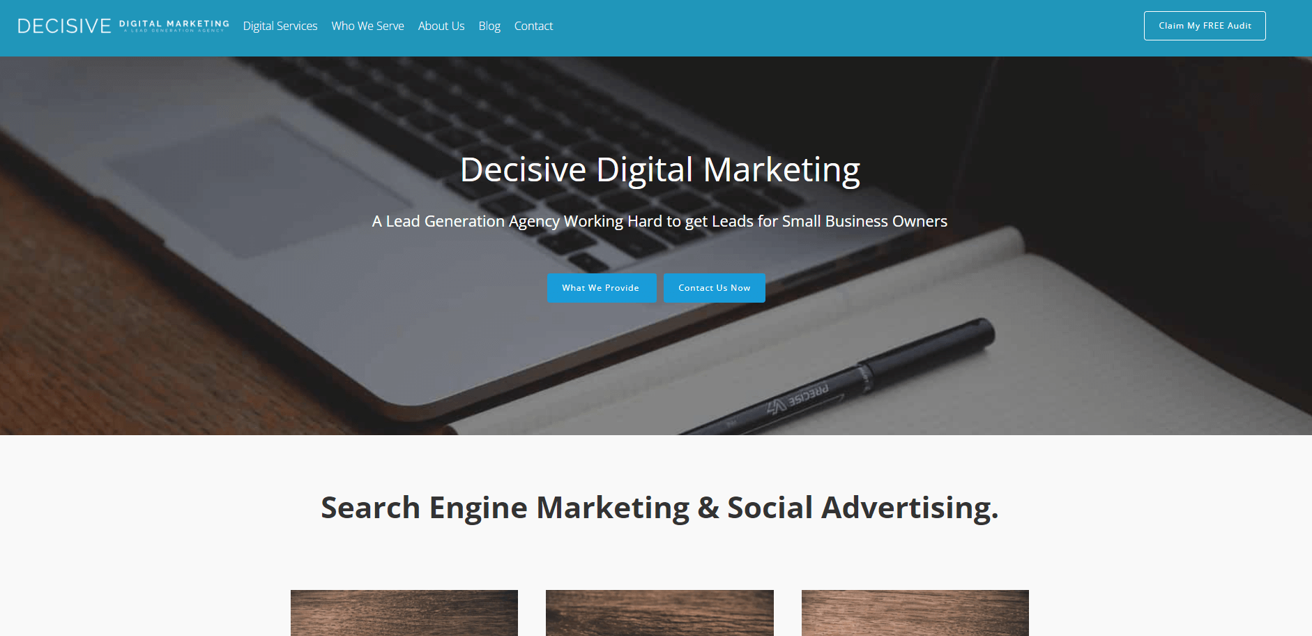 Decisive Digital Marketing Website