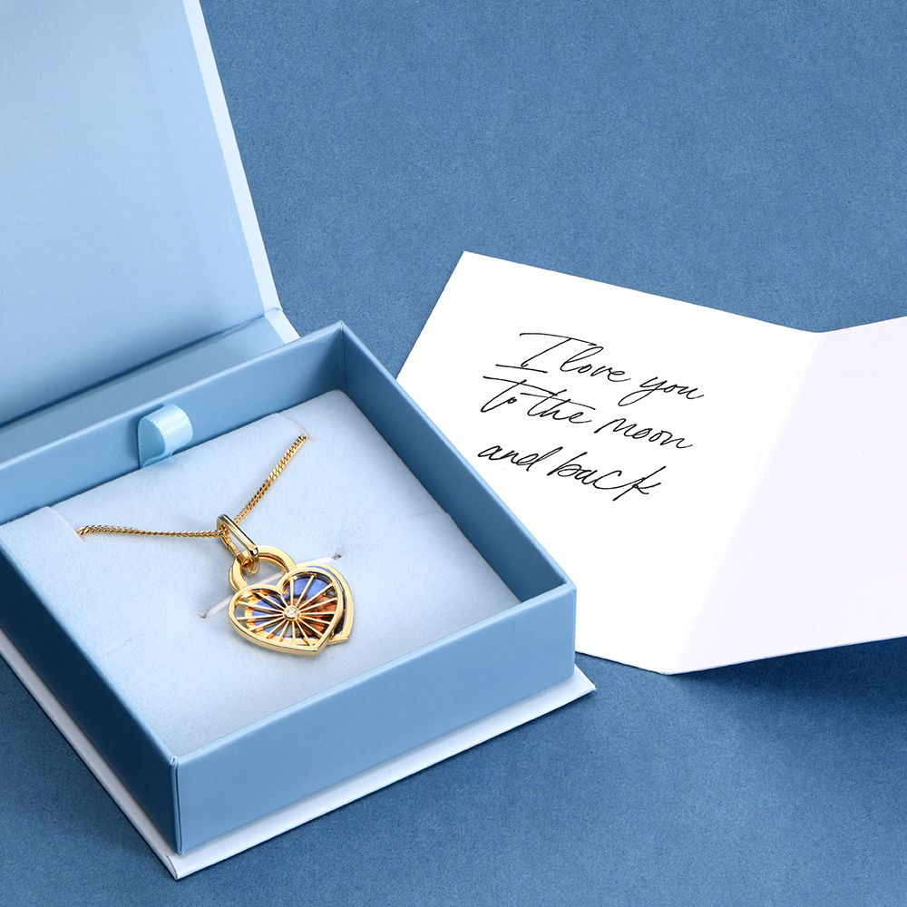 Amorette Photo Pendant Necklace with Diamond in 18ct Gold Vermeil1