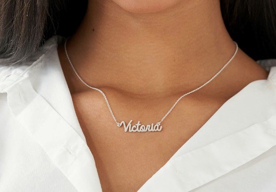 Personalized Cursive Name Necklace in Sterling Silver - MYKA