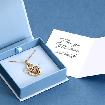 Amorette Photo Pendant Necklace with Diamond in 18ct Gold Vermeil1