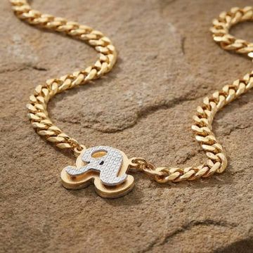 Initial A letter necklace