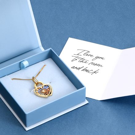 Amorette Photo Pendant Necklace with Diamond in 18ct Gold Vermeil1