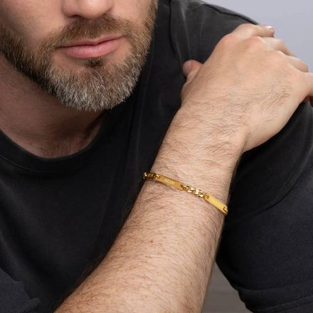 The Cosmos Bracelet for Men in Gold Plating