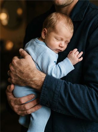 father and baby
