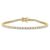 Stock image of a Created Moissanite Tennis Bracelet in Yellow Silver