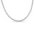 Stock image of a diamond tennis necklace in sterling silver