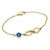 Stock photo of a  Gold Plated Infinity Birhtstone Bracelet