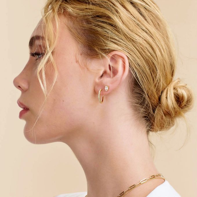 Phoebe Huggies in 18K Gold Vermeil