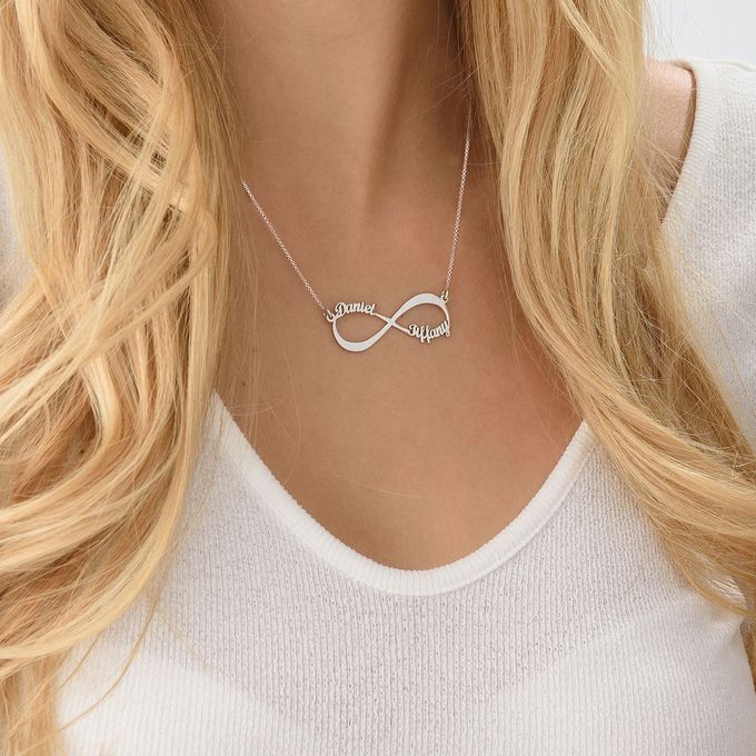 Sterling Silver Infinity Name Necklace