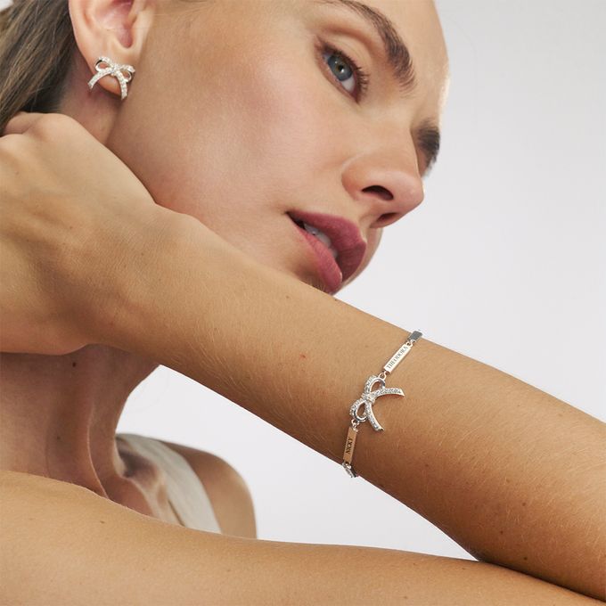 Tied With A Bow Bracelet in Silver Tied With A Bow Bracelet in Silver