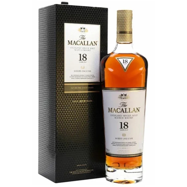 a bottle of macallan 18 year old