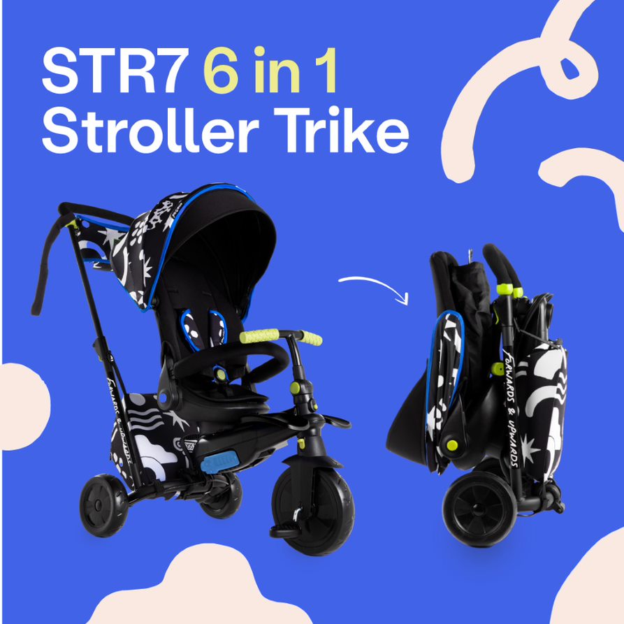 Kelly Anna smarTrike STR7 6 in 1 Stroller Trike growing together