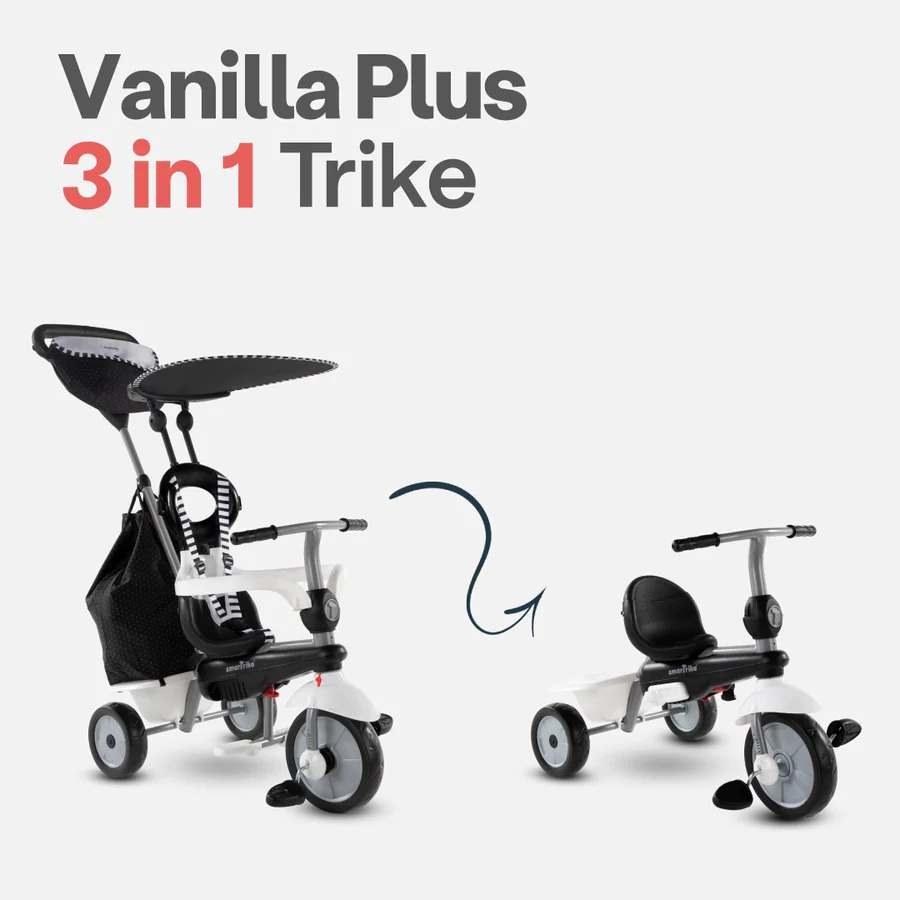 Smartrike Vanilla Plus 3 in 1 Trike | White
