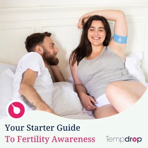 a man and a woman laying in bed with the caption your starter guide to