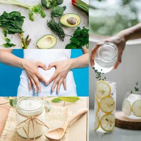 a collage of photos with a person making a heart shape with their hands