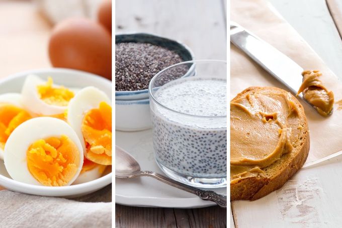 a series of photos showing different types of food