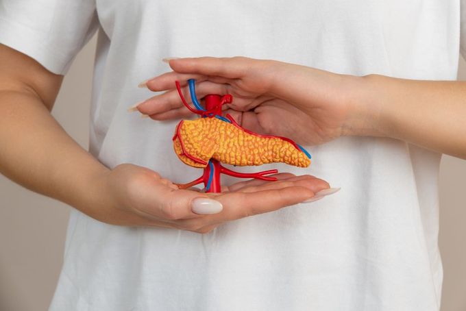 a woman holding a toy in her hands