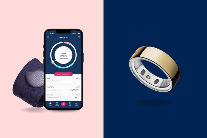 Tempdrop and Oura Ring side-by-side comparison