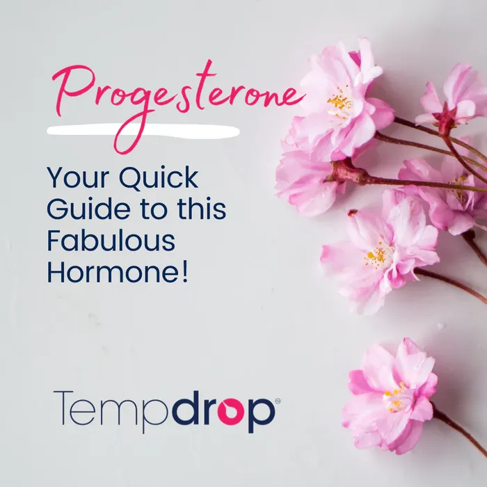 pink flowers on a white background with the words, progestone your quick guide