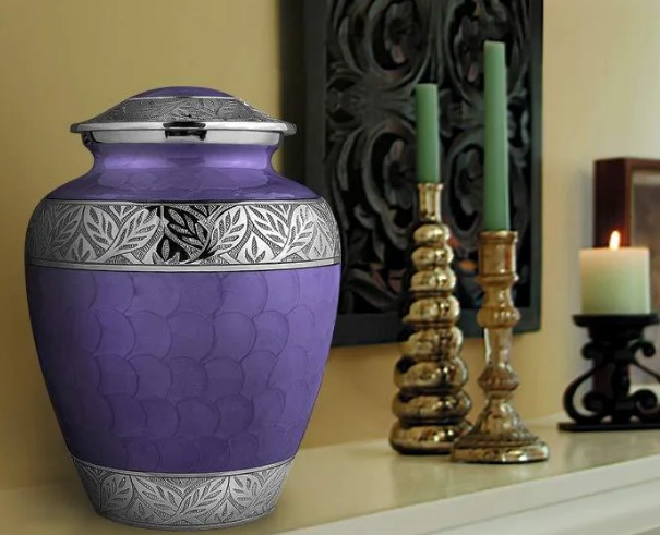 Trupoint Memorial's Silver Linings Lavender Cremation Urn