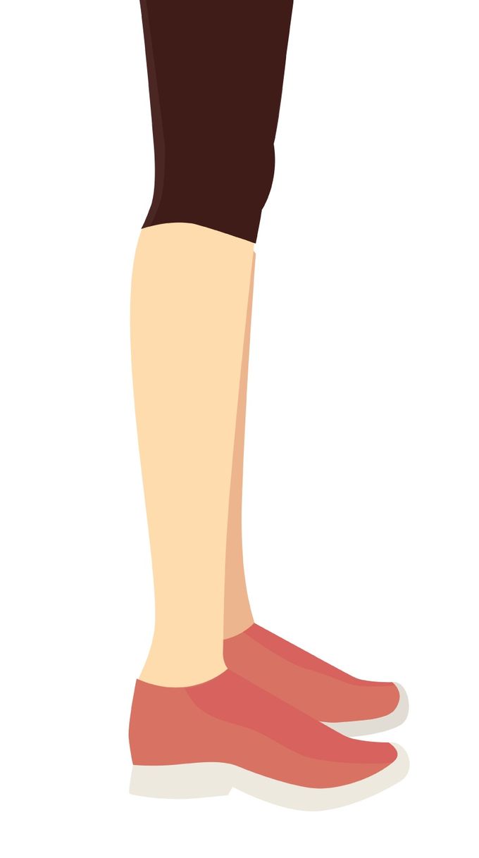 lllustration demonstrating a toe raise and curl exercise