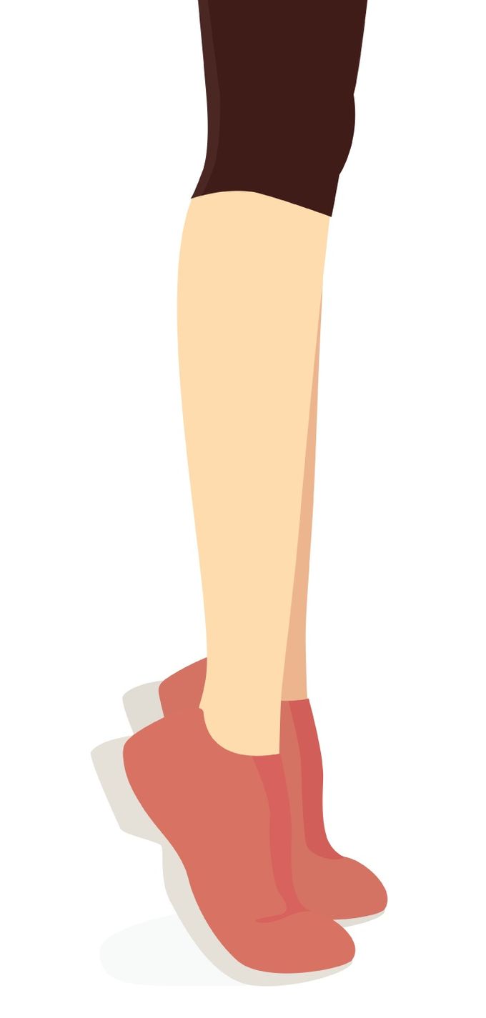 Illustration demonstrating a toe raise and curl exercise